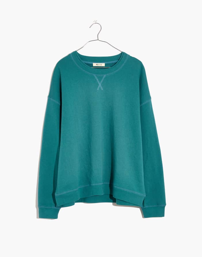 Plus Double-Crewneck Sweatshirt | Madewell