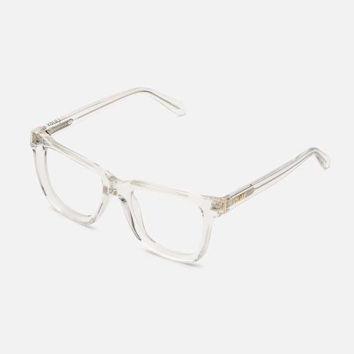 WIRED BEVEL LARGE Rx - MILKY TORTOISE LILAC/CLEAR RX | Quay Australia