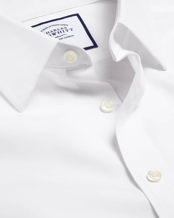 Men's Charles Tyrwhitt Non-Iron Poplin Short-Sleeve Dress Shirt | Charles Tyrwhitt