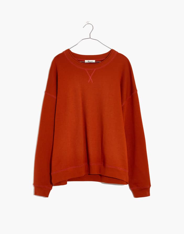 Plus Double-Crewneck Sweatshirt | Madewell