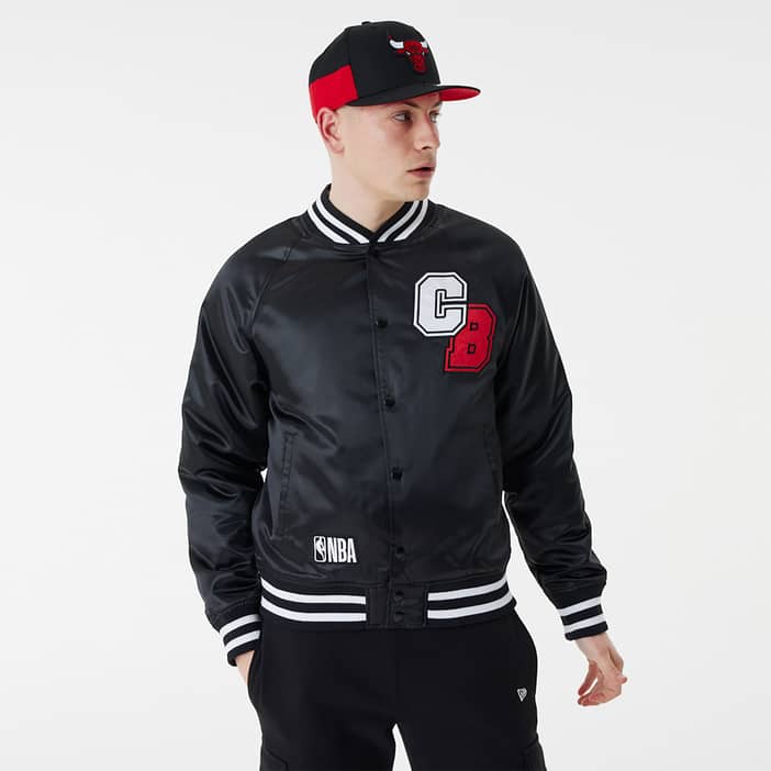 Chicago bulls black satin on sale jacket