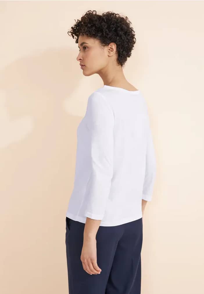 STREET-ONE T-shirt basique doux in Blanc
