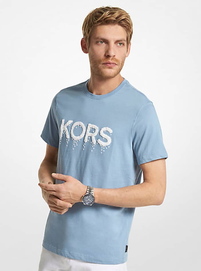 MK Graphic Logo Cotton T-Shirt | Michael Kors