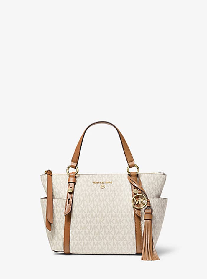 michael kors sullivan small logo top zip tote bag