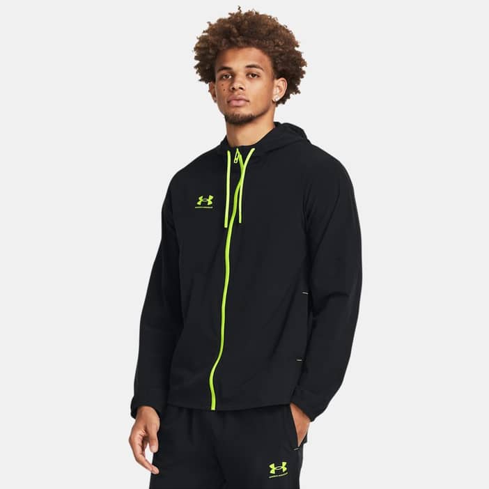 Herentrainingspak Under Armour Challenger Pro Zwart / High Vis Geel XXL | Under Armour