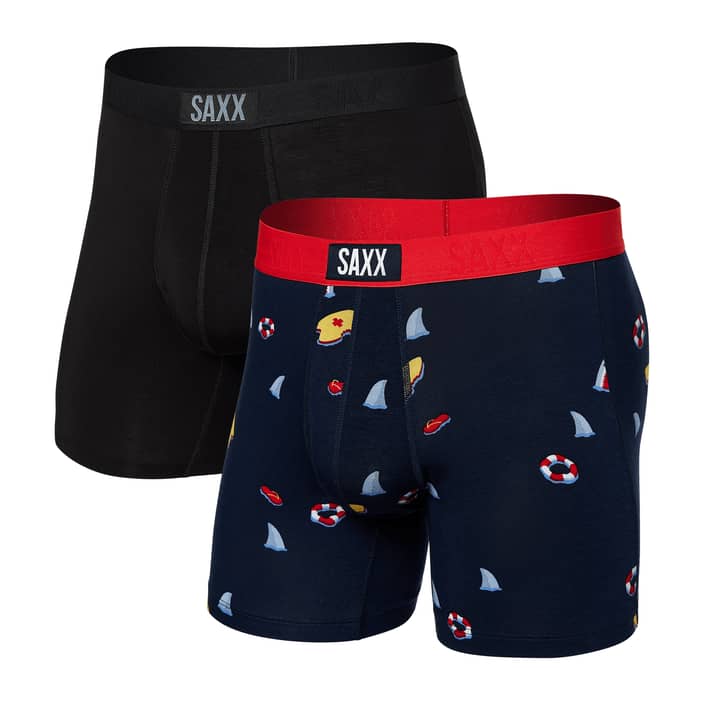SAXX Boxer Brief 2 Pack Black/Navy
