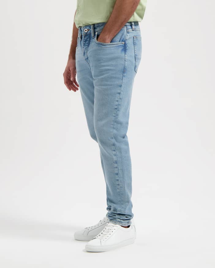 Jim Regular Slim Vintage Blue - Duurzame Regular Jeans - Vintage Blauw ...