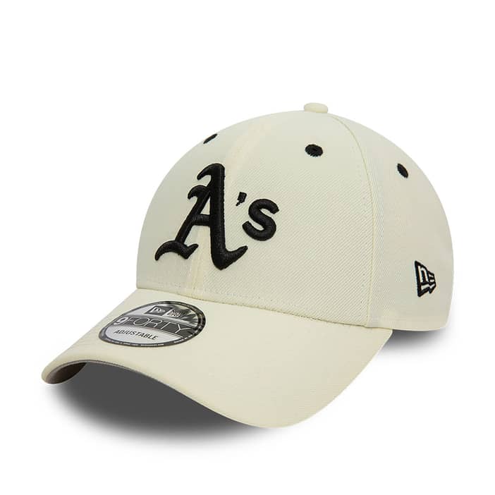 Oakland Athletics Chrome White 9FORTY Adjustable Cap newera adult ...