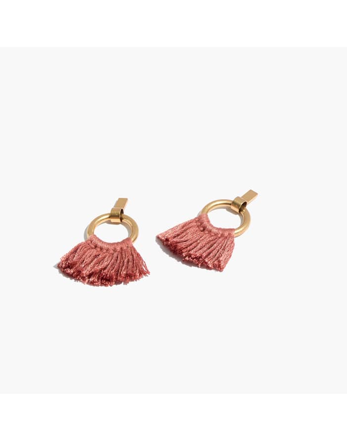 Madewell tassel clearance hoop earrings