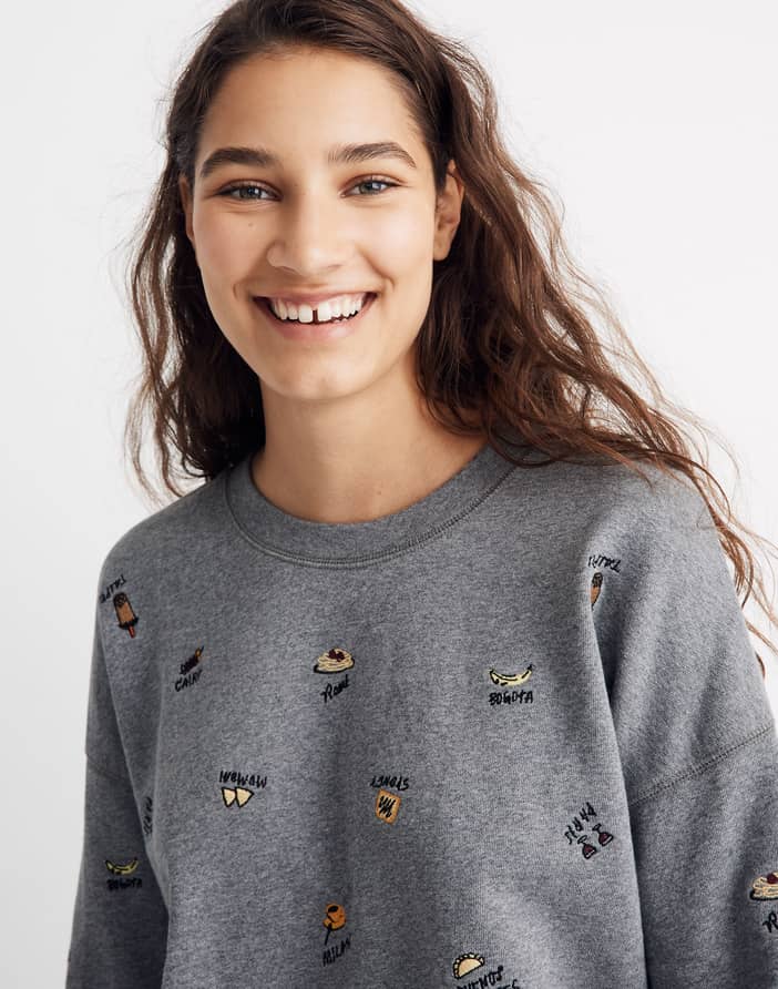 Food Culture Embroidered Mainstay Sweatshirt