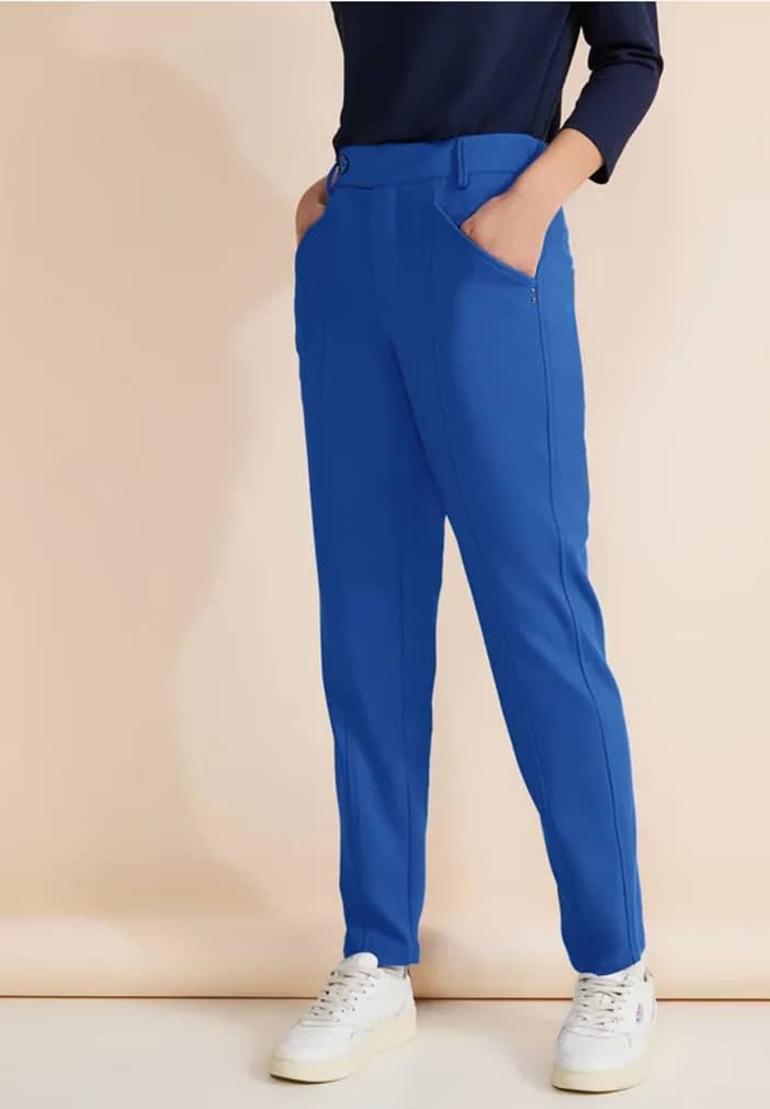 Frauen Casual Fit Hose in Blau | Street One