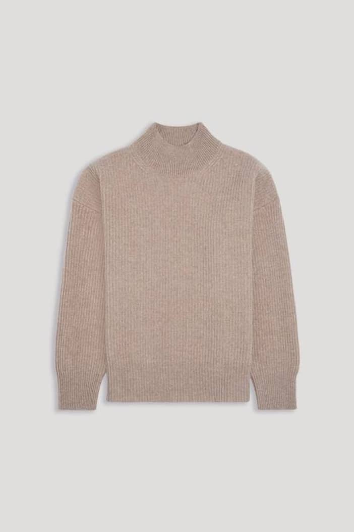 The Mock Neck Sweater Creme | ASKET