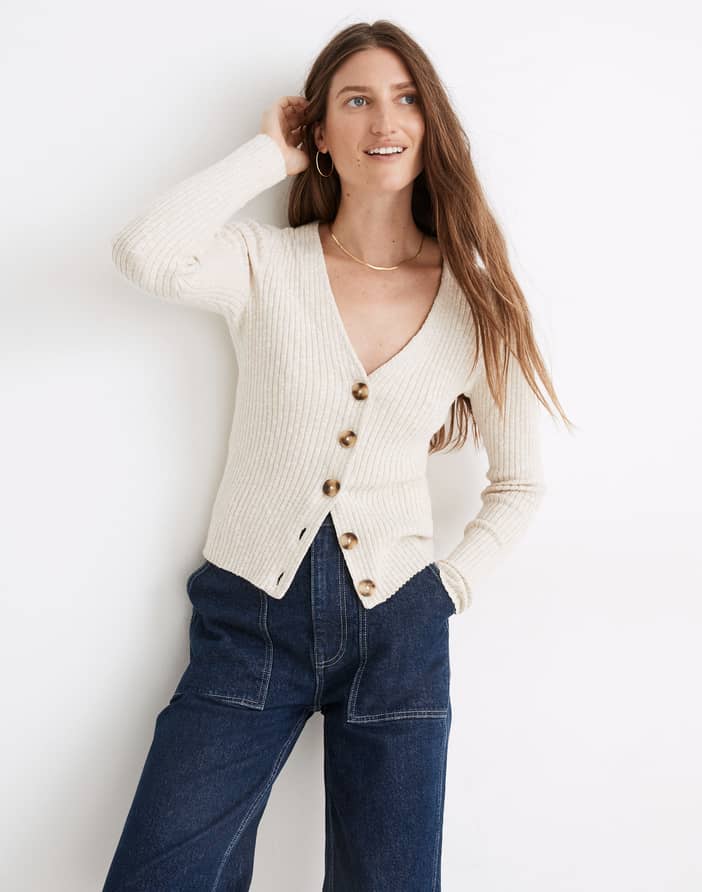 Madewell on sale ribbed cardigan