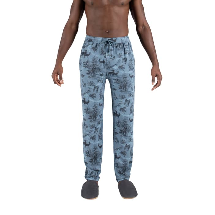 Men's 22nd Century Silk Pants in Blue | SAXX