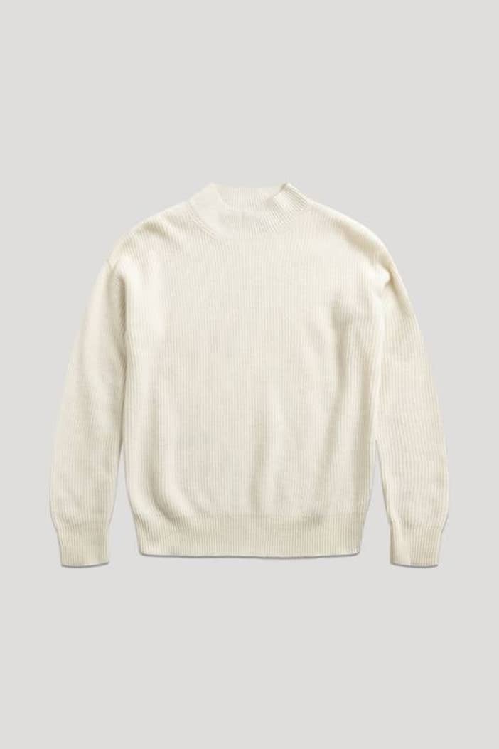 The Mock Neck Sweater Creme | ASKET