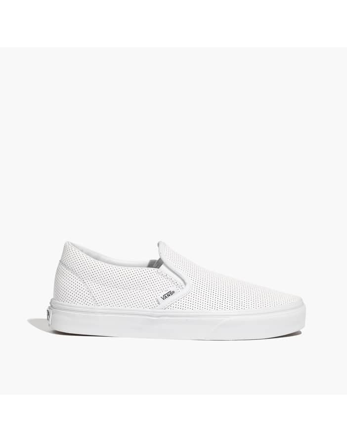 Vans® Classic Slip-Ons in Perforated Leather | Madewell