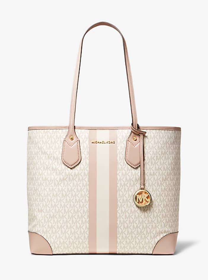 Michael kors outlet eva stripe tote