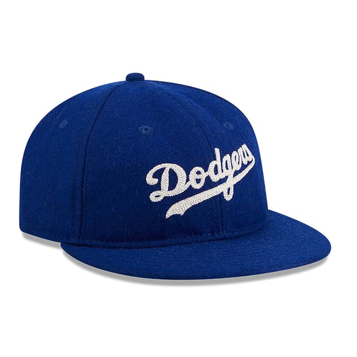 LA Dodgers Melton Wool Dark Blue Retro Crown 9FIFTY Strapback Cap newera adult unisex Blue newera adult unisex Blue newera adult unisex Blue newera ad | new era